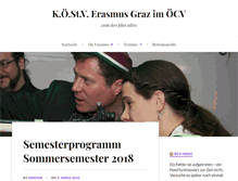Tablet Screenshot of erasmus-graz.at
